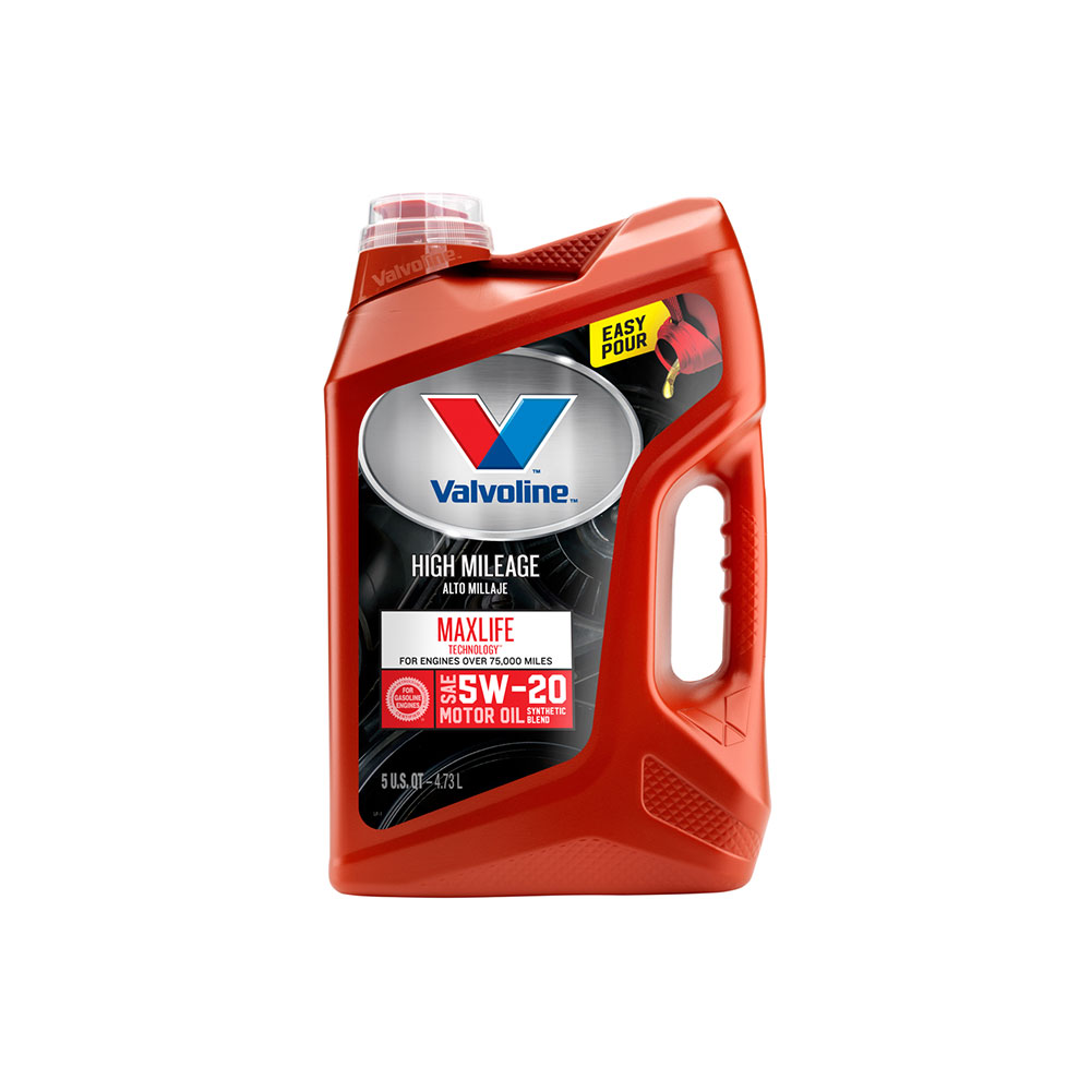 مسافت پیموده شده مصنوعی کامل Valvoline با روغن موتور MaxLife SAE 5W-20 – کوارت آسان